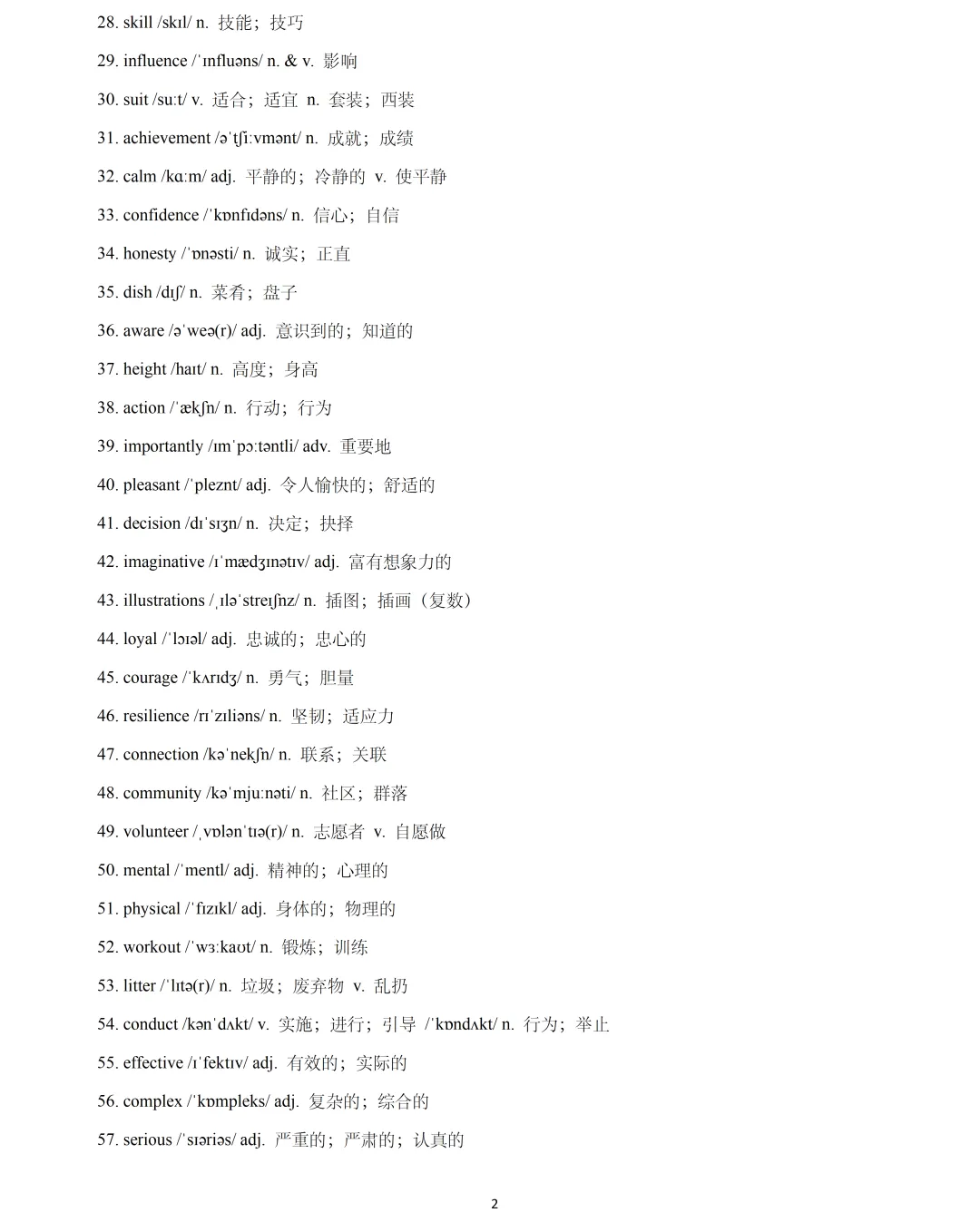 【中考英语】2026 年上海中考英语一模词汇词组句型梳理2 第2张