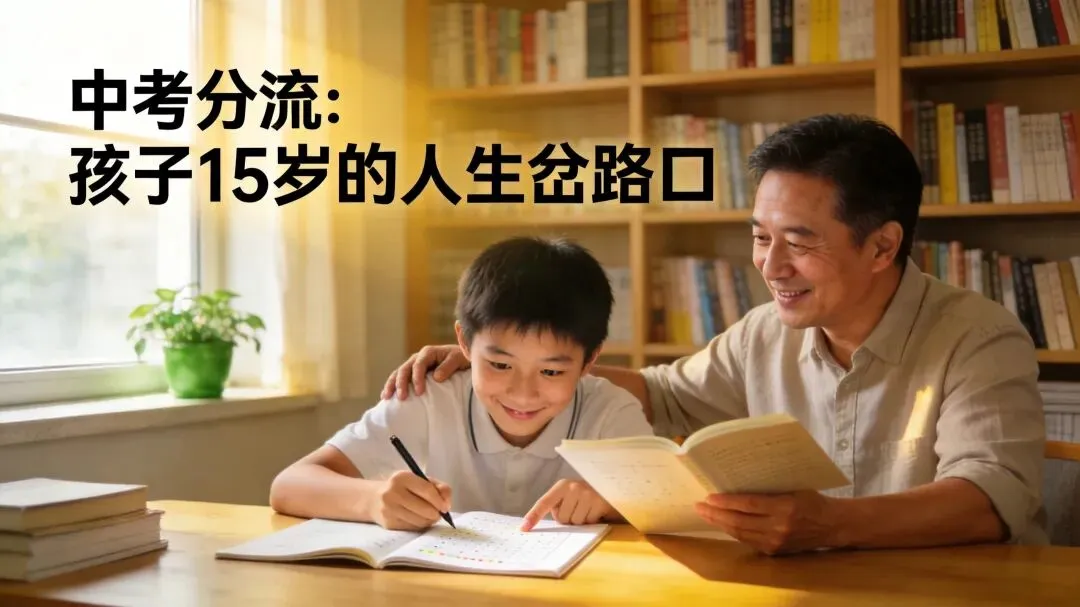 中考分流:孩子15岁的人生岔路口,家长别被"五五分流"吓慌了 第1张 中考分流:孩子15岁的人生岔路口,家长别被"五五分流"吓慌了 第1张