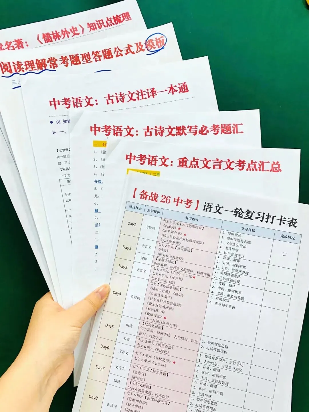 中考最后100天冲刺计划 第5张