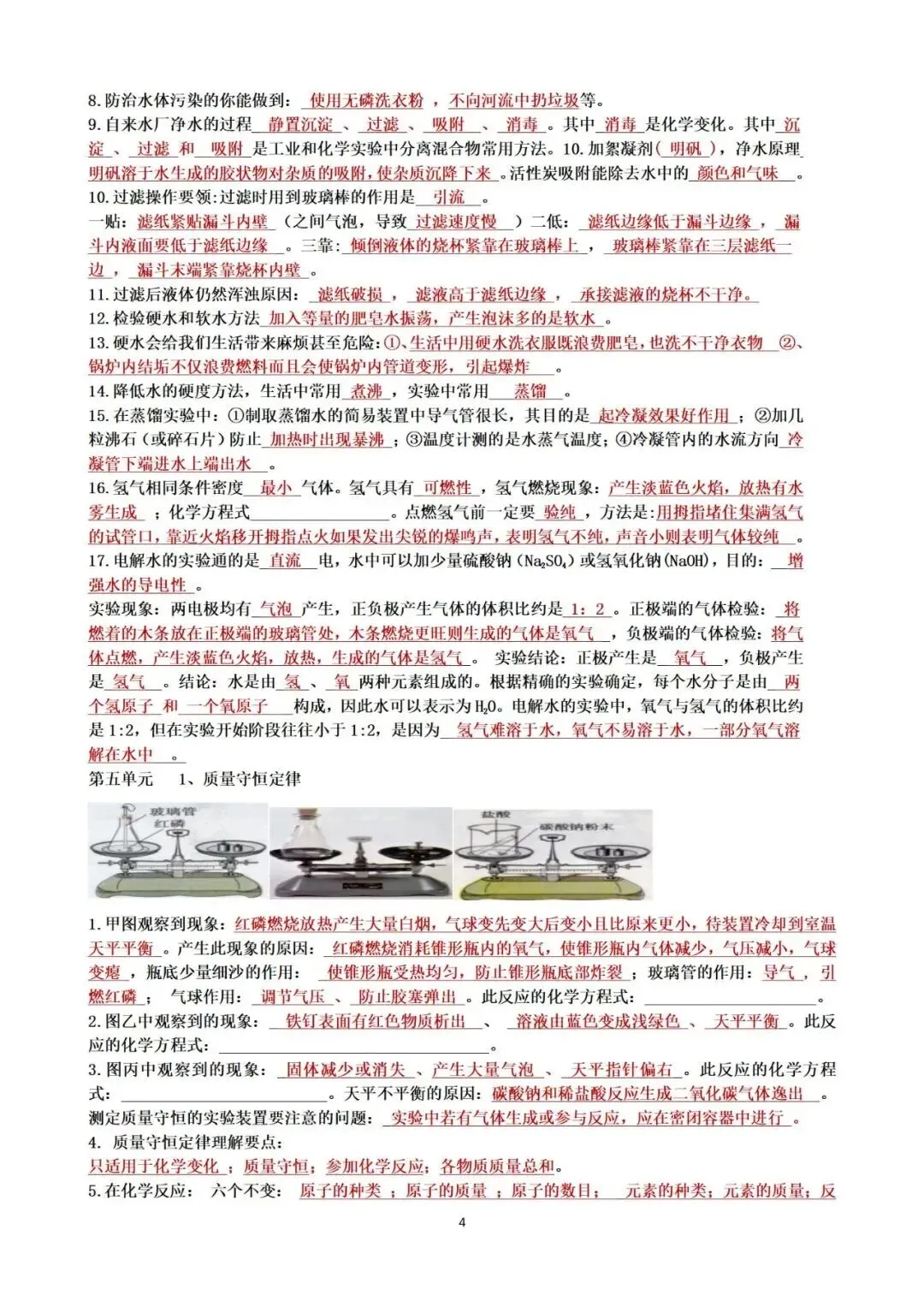 中考化学复习提纲 第5张 中考化学复习提纲 第5张