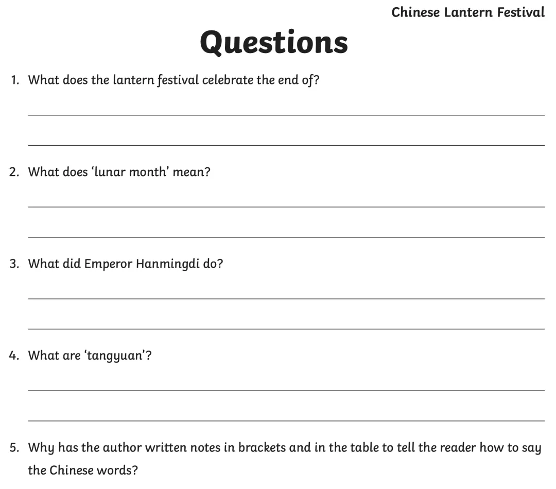 元宵节英文怎么说?中考英语这类必考题,给我狠狠提了个醒 第10张 元宵节英文怎么说?中考英语这类必考题,给我狠狠提了个醒 第10张