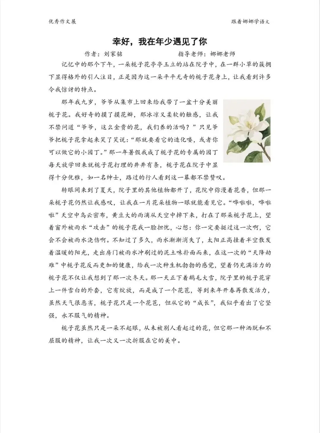 中考系列—美景体(托物言志)美文欣赏 第2张