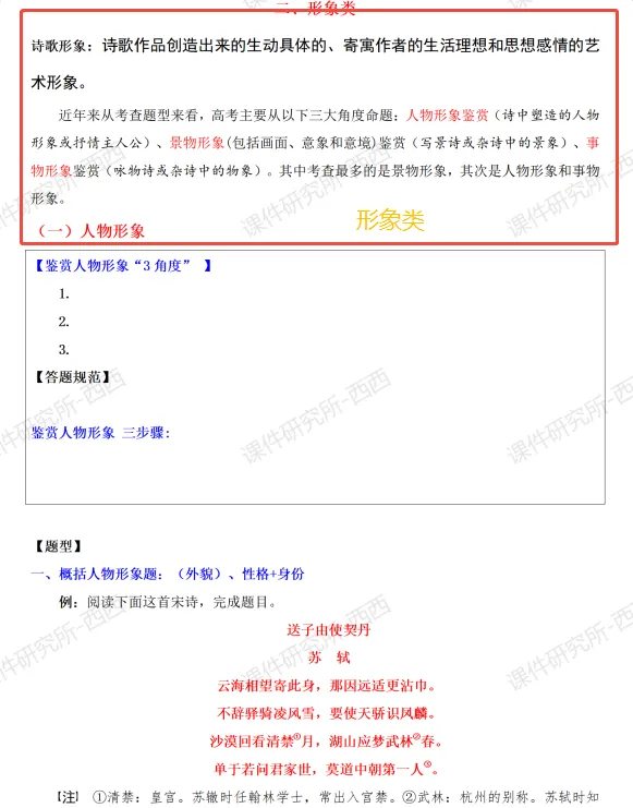 【中考二轮复习】高中语文《解题指导之古诗词鉴赏》(含教学指导+专项练习),轻松搞定难点教学!| 名师系列 第8张