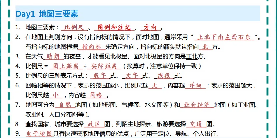 【初中地理】56天过完中考地理重点知识(背诵) 第2张 【初中地理】56天过完中考地理重点知识(背诵) 第2张