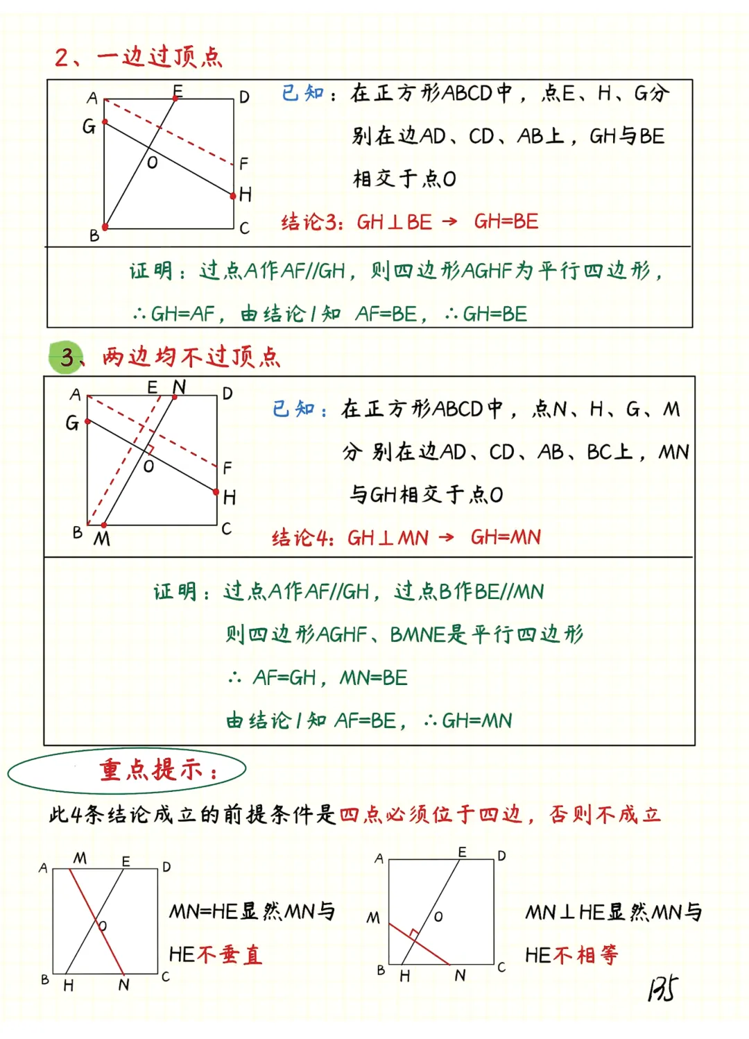 中考数学 | 常考重难几何笔记之四边形专题精讲精炼 第29张