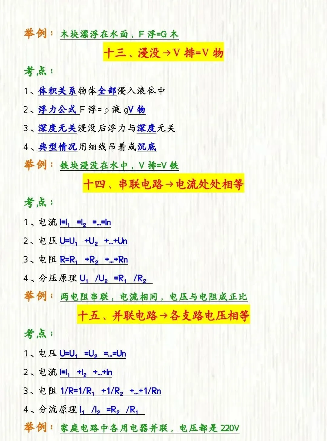 2026中考物理 | 常考隐含条件必背15条! 第6张