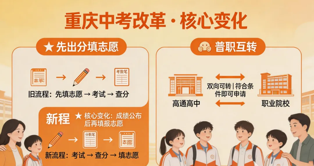重磅变革|2026重庆中考政策全解读(聚焦8大核心变化),家长必藏! 第7张