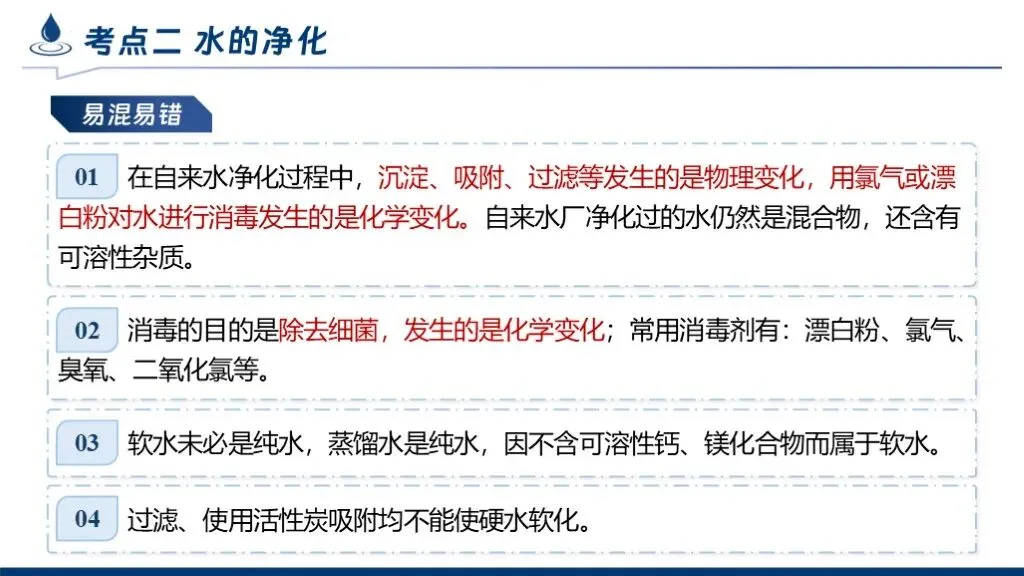 中考化学专题复习 | 专题四《自然界的水》课件+配套教学设计 第25张