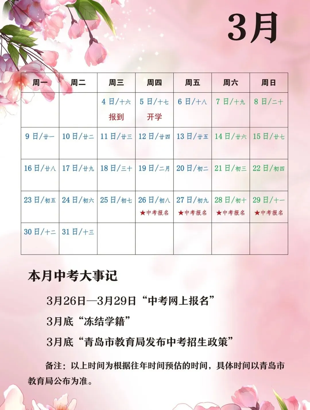 中考倒计时100天!岛城高中学校喊话:千锤百炼 顶峰相见! 第36张