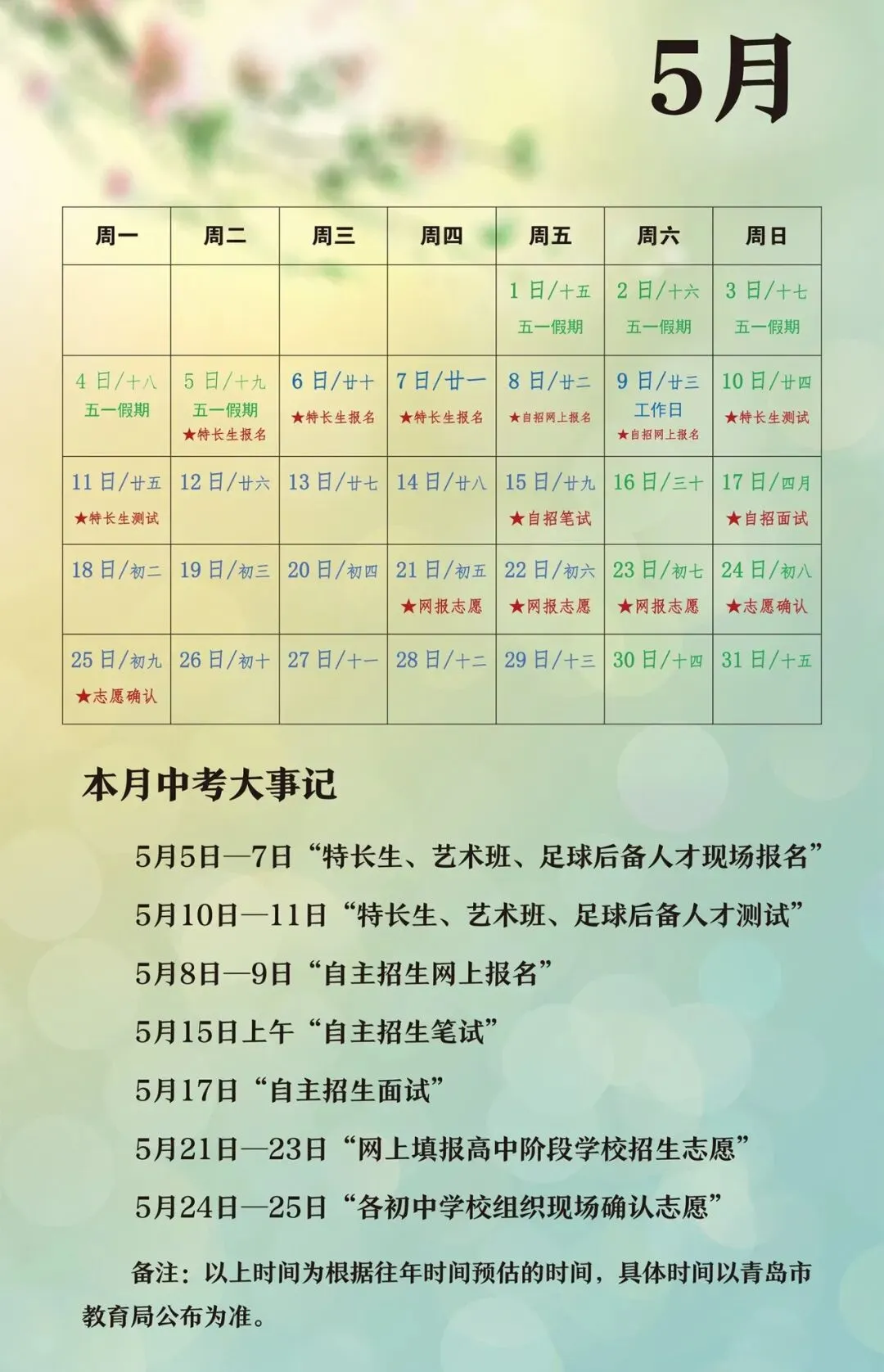 中考倒计时100天!岛城高中学校喊话:千锤百炼 顶峰相见! 第38张