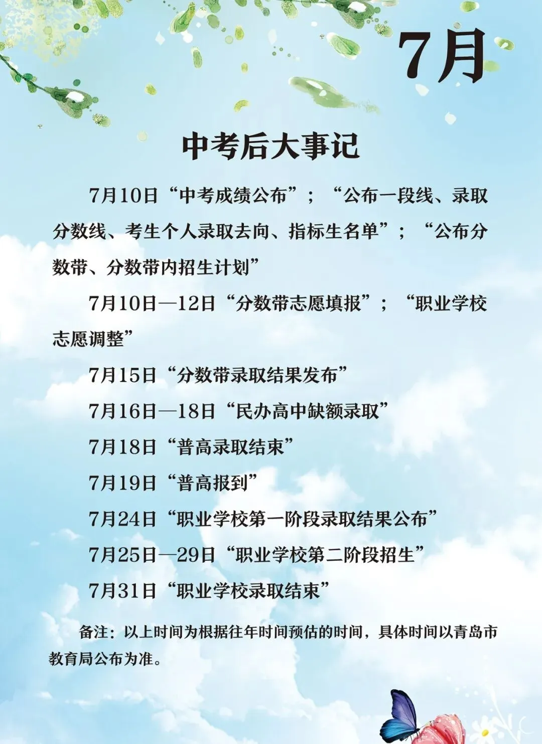 中考倒计时100天!岛城高中学校喊话:千锤百炼 顶峰相见! 第40张