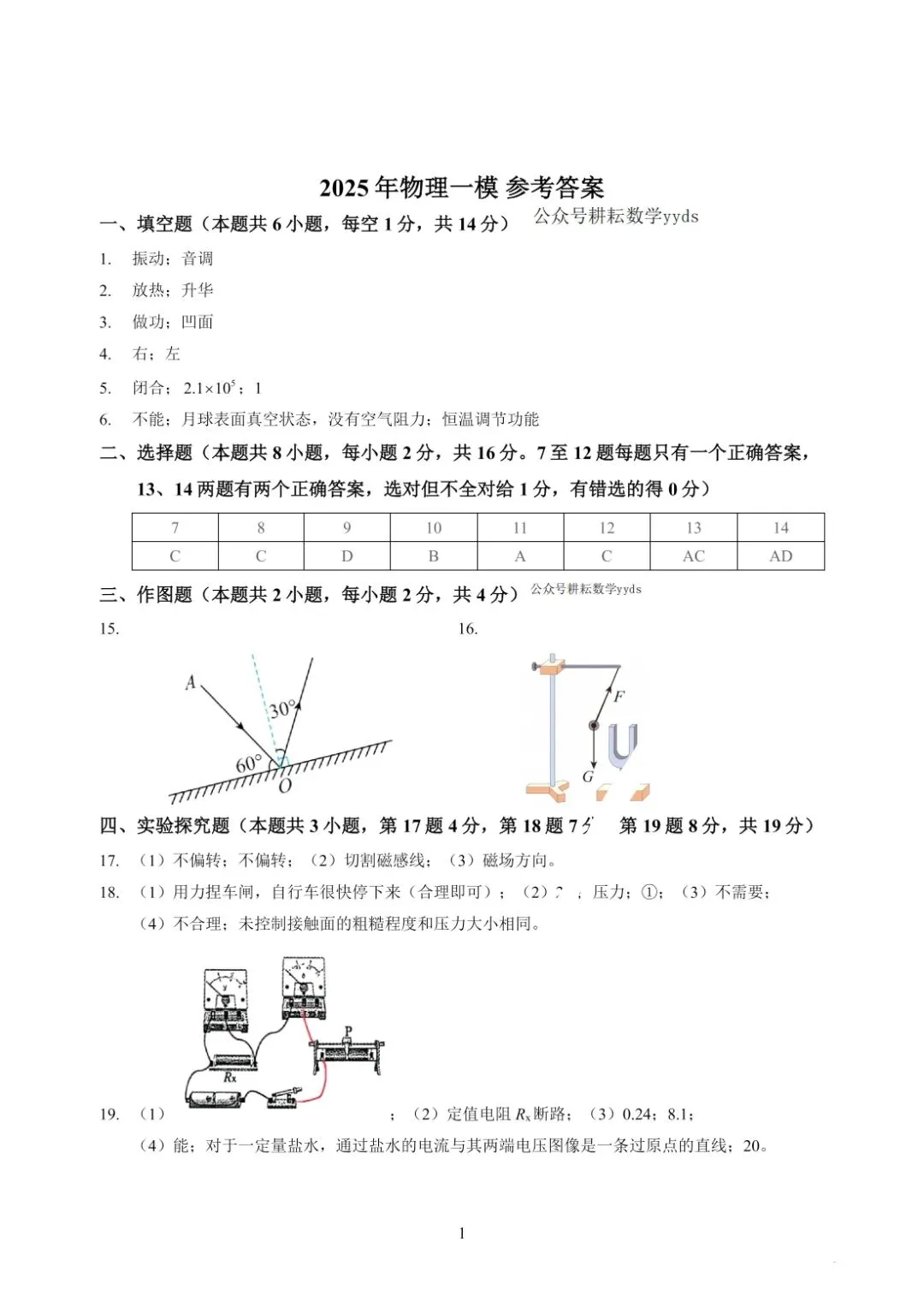 2025年河南中考一模7科真题试卷及答案(高清可打印)|备战2026必刷 第13张