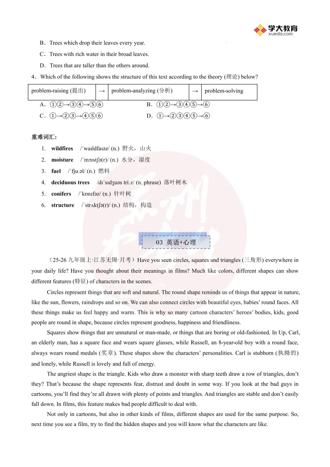 中考倒计时104天!中考英语时文阅读专题训练—跨学科融合阅读 第5张