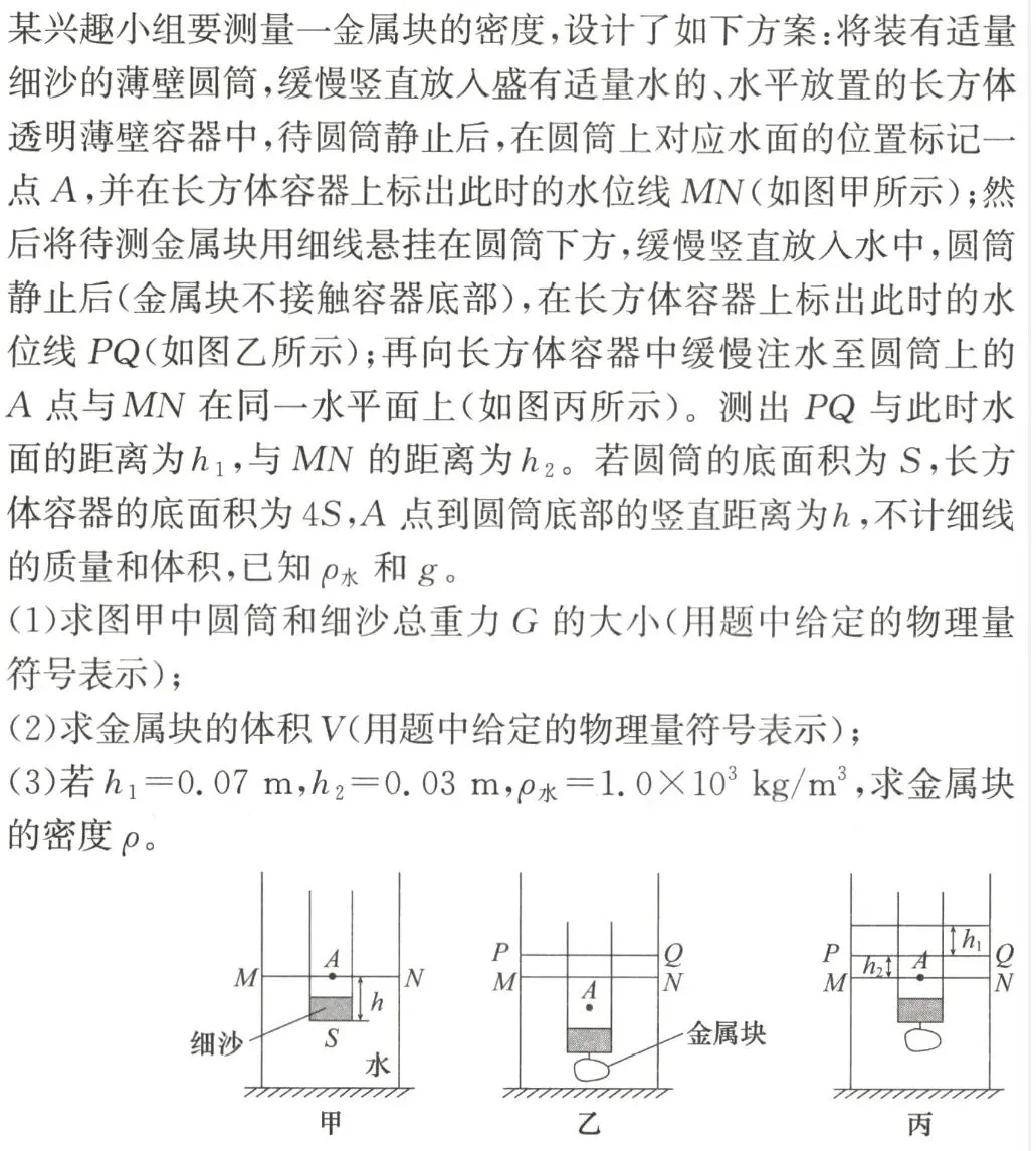 中考物理浮力压轴题!(含答案) 第1张