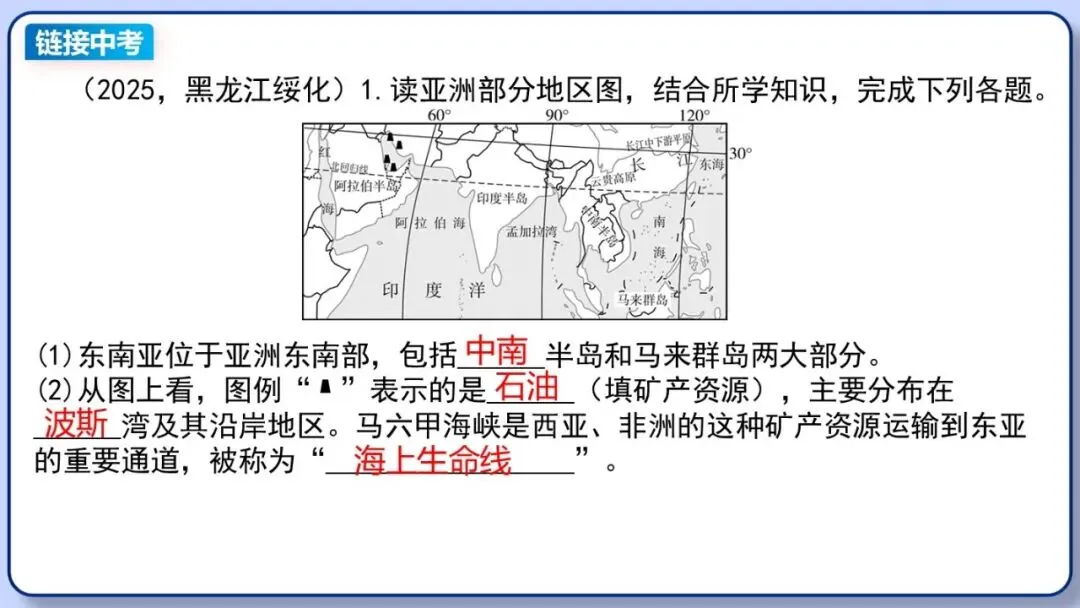 2026年中考地理复习专题九:认识地区(除湘教外通用版) 第33张