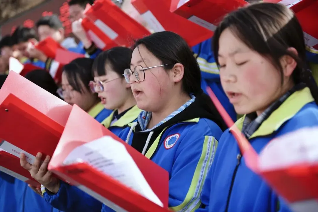 【策马百日 决胜中考】麦积区潘集寨学校2026届中考百日冲刺誓师大会掠影 第58张