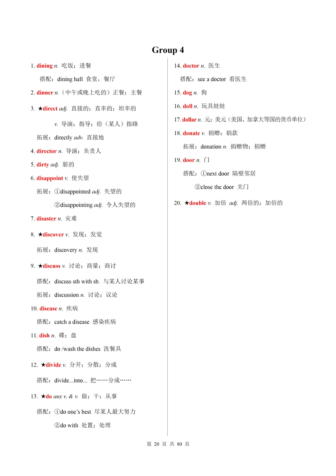 新课标中考英语1600核心词速记(附搭配及拓展) 第22张