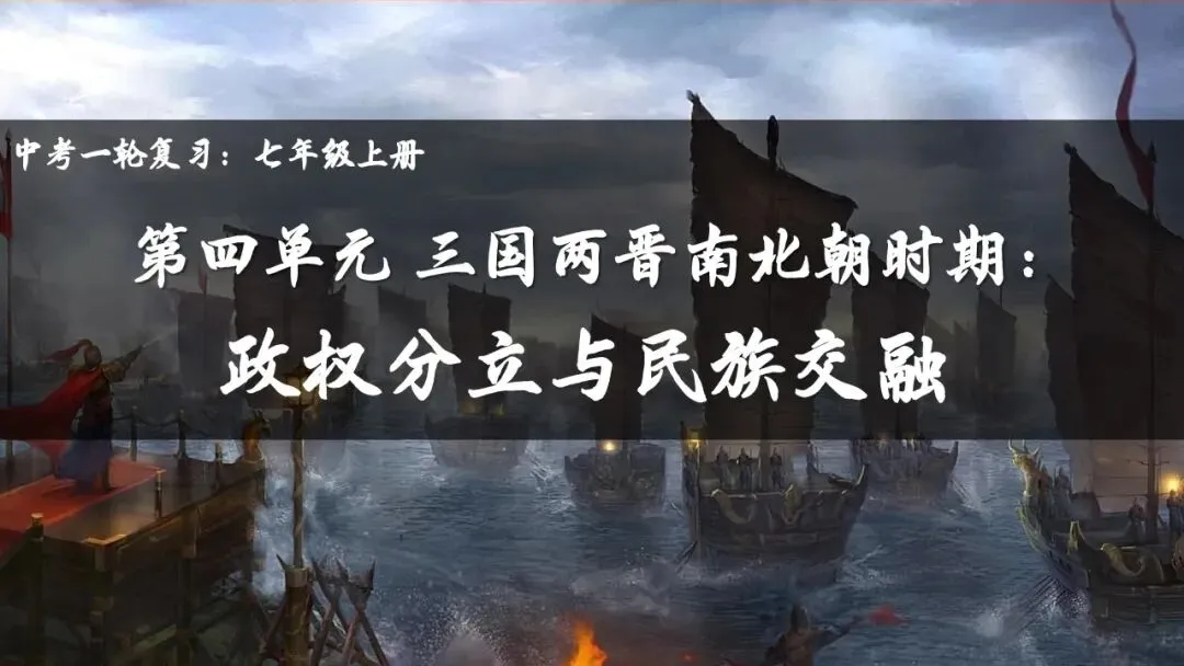 【中考一轮复习】七上第四单元 三国两晋南北朝时期:政权分立与民族交融 第1张