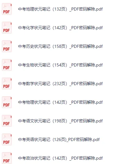 中考冲刺必备!全科状元笔记免费领 第8张