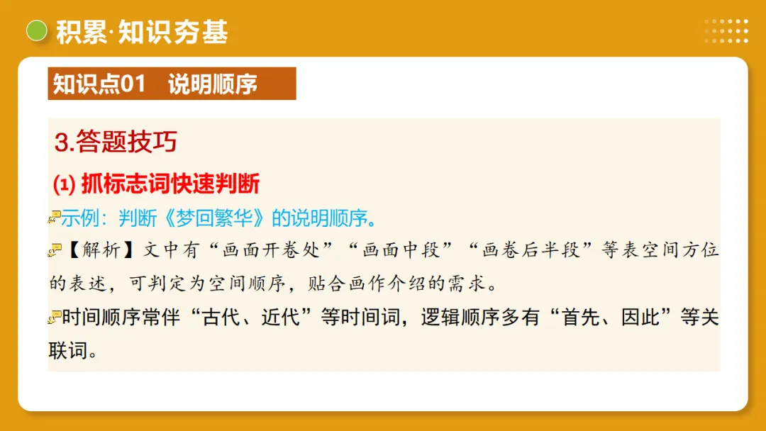 2026年中考语文复习说明文阅读第2讲《说明顺序与思路》讲练测 第16张