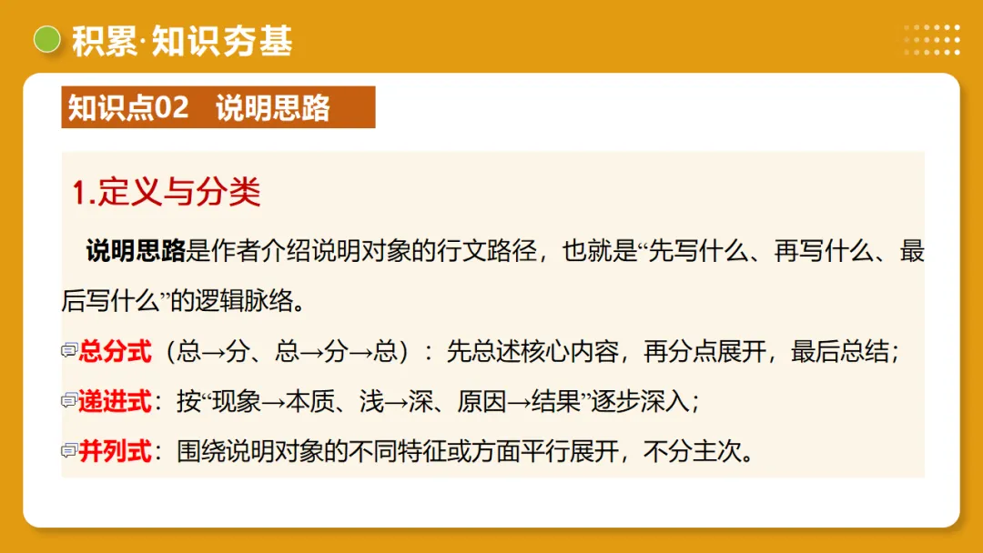 2026年中考语文复习说明文阅读第2讲《说明顺序与思路》讲练测 第19张