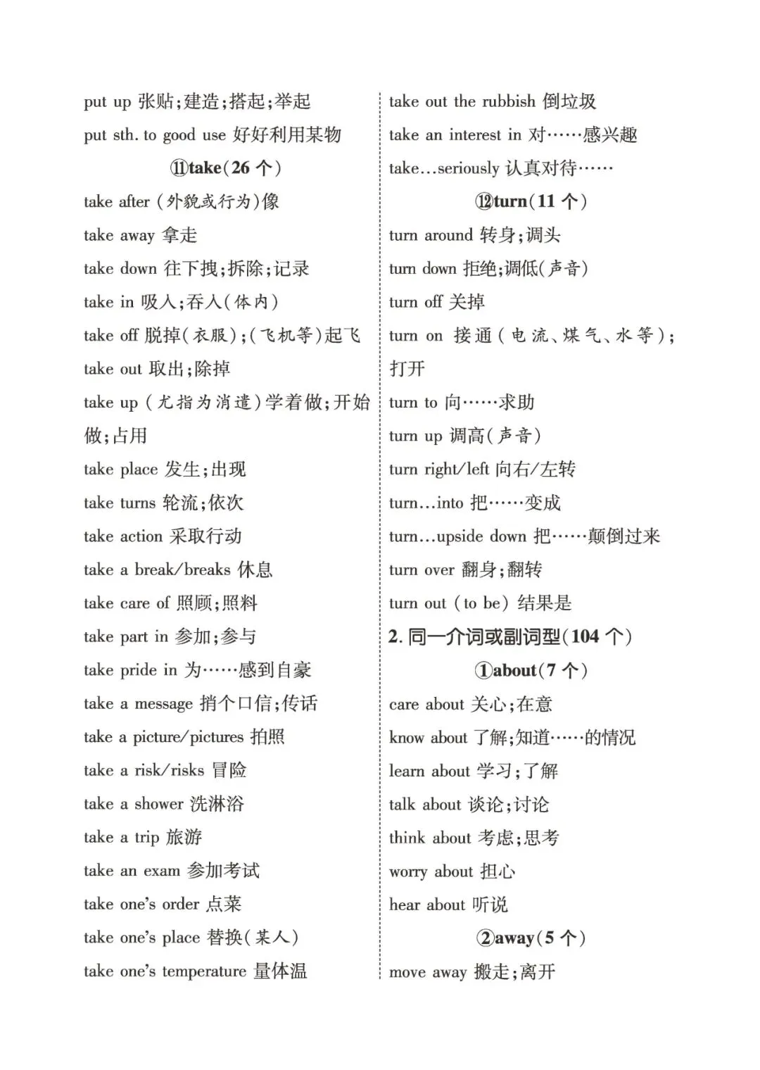 中考英语常考重点短语归纳 第4张