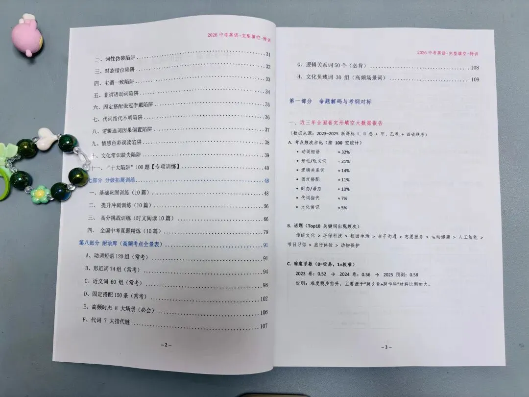 26中考英语完形填空进阶特训 第3张