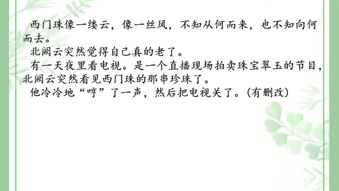 2026中考语文复习梳理讲义训练:小说阅读之分析故事情节 第16张