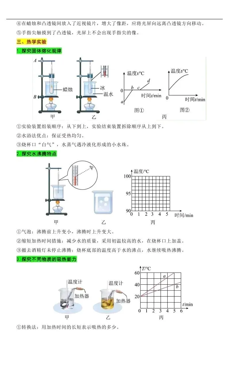中考物理实验易错点 第2张