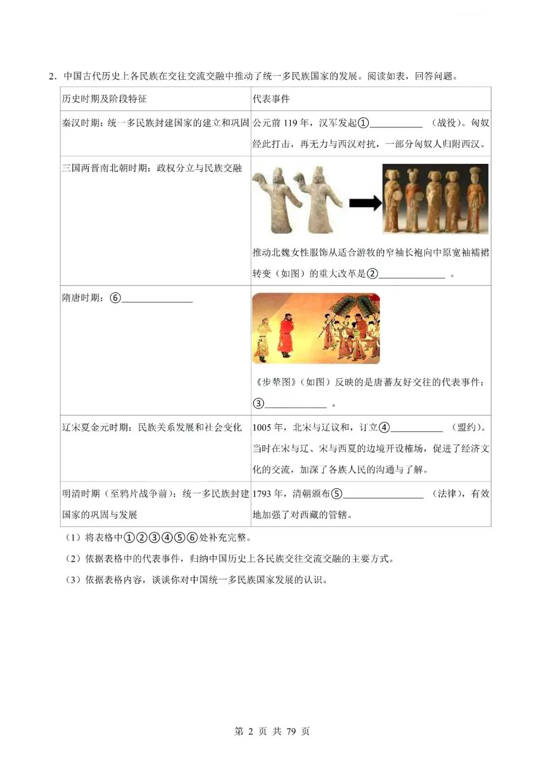中考历史专题-材料分析题 第5张