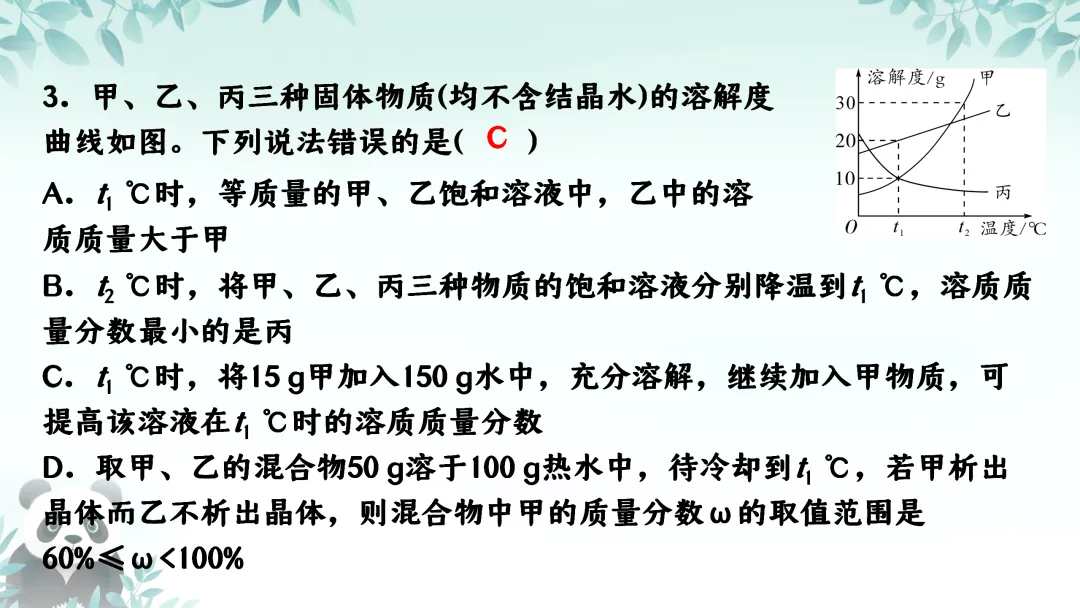 F587 备战中考2026 专题复习 优质课资源 初中化学《专题复习--溶解度及其应用 》课件PPT+教学设计Word 第21张
