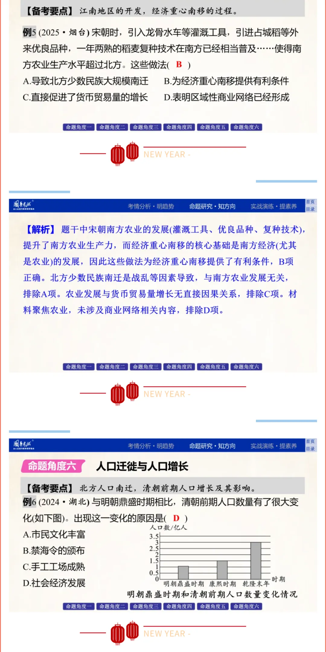 2026版《解密中考• 历史》专题三 中国古代的经济发展 第8张