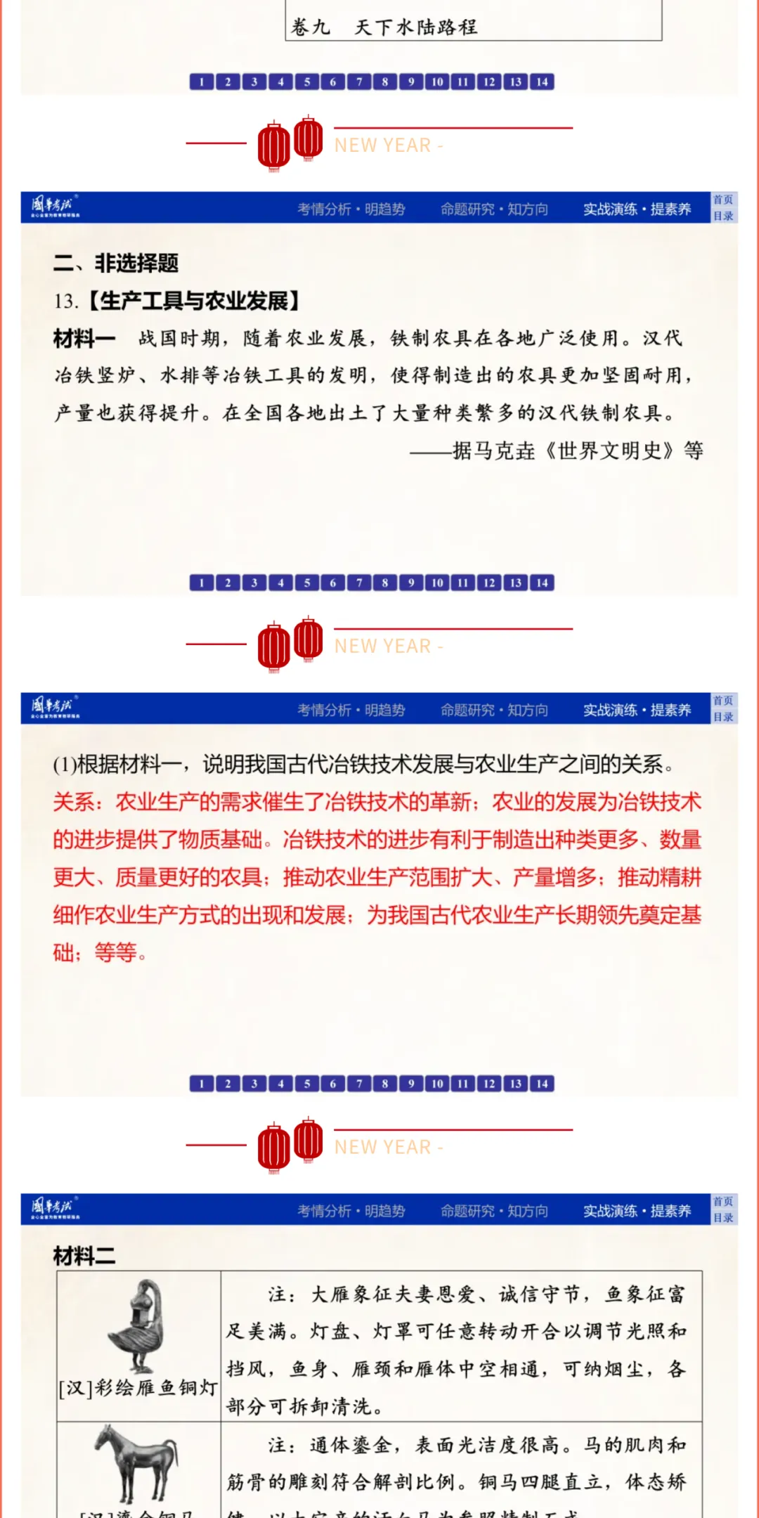 2026版《解密中考• 历史》专题三 中国古代的经济发展 第14张