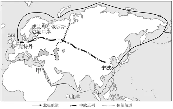 2026年地理中考热点(十一)全球首条中欧北极集装箱航线首航 第13张