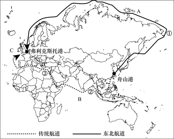 2026年地理中考热点(十一)全球首条中欧北极集装箱航线首航 第20张