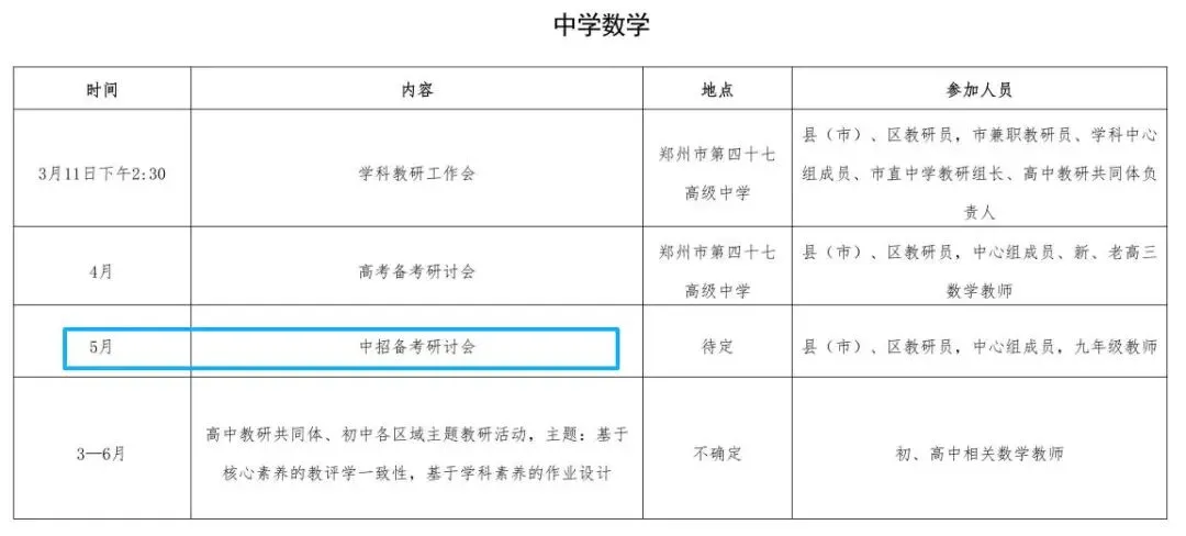 2026年郑州市中考“一模”、“二模”合并一次模拟考试时间为4月份考试 第4张