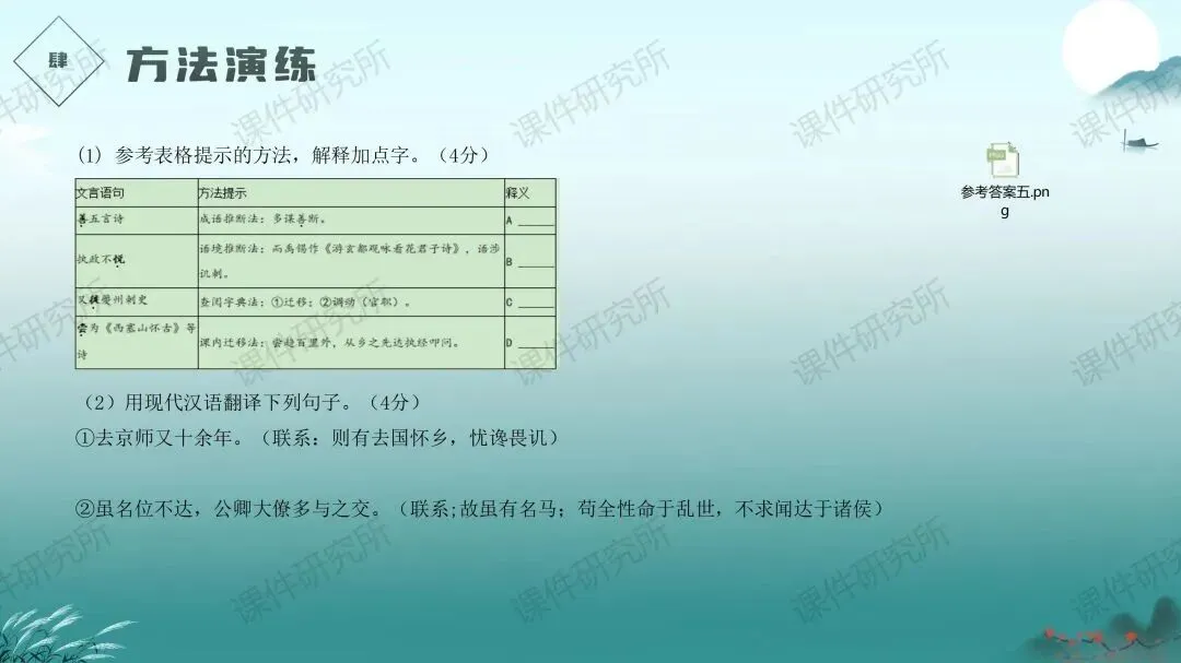中考语文文言文提分特训——《人物故事》(课件+讲义+专项练习) | 名师系列 第28张
