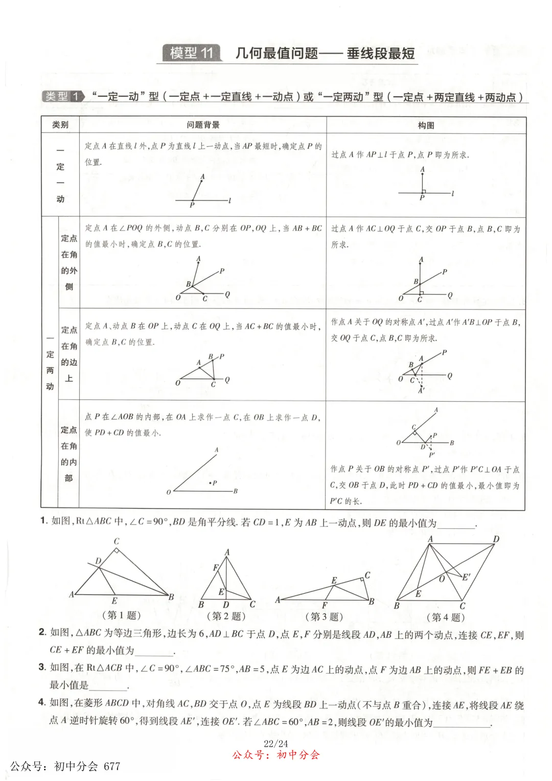 中考数学常考12类几何模型专练及解析(共24页可打印) 第22张
