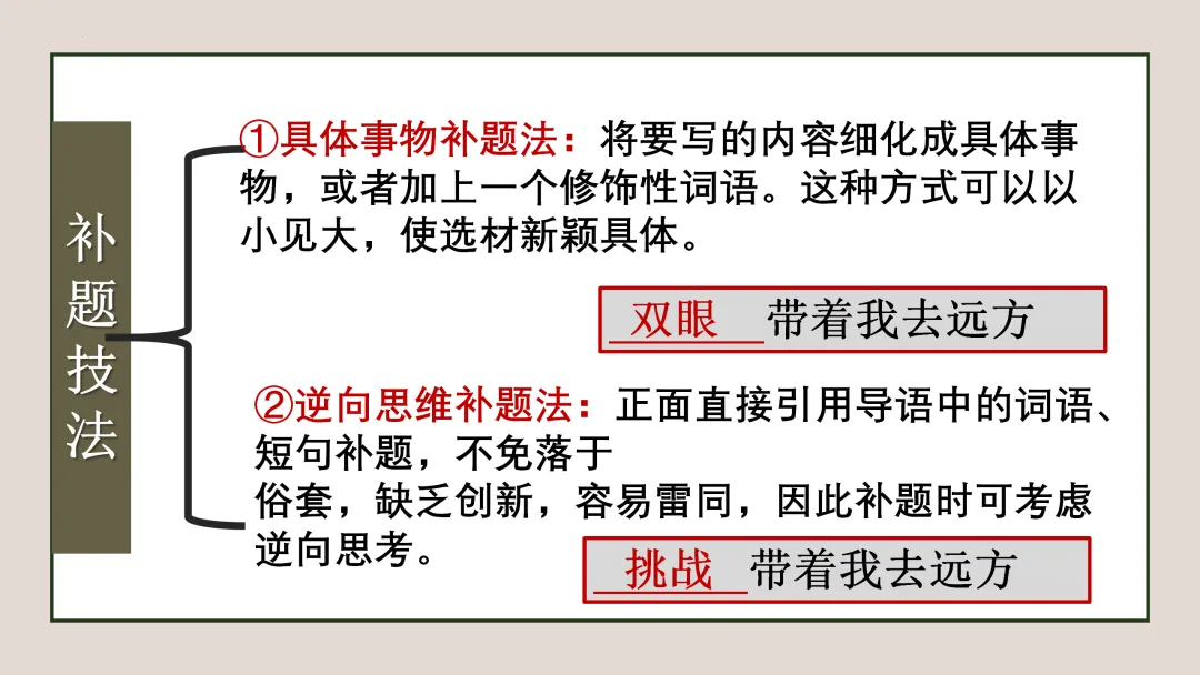 【中考复习】作文专题02.半命题作文 第12张