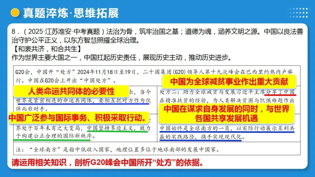 2026年中考道德与法治一轮复习 课时6 中国与世界(复习课件) 第57张
