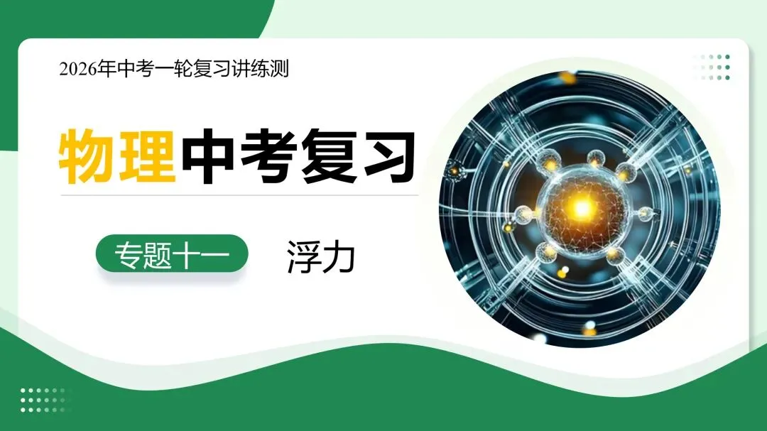 2026中考物理一轮复习课件来袭 第1张