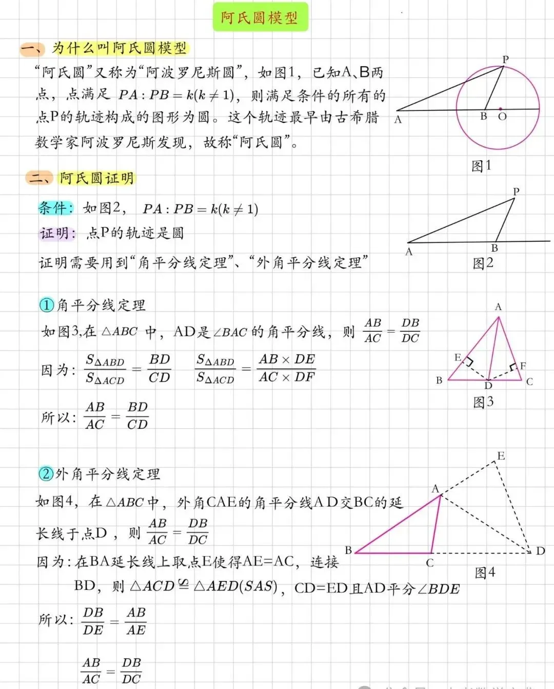中考数学压轴题模型:阿氏圆模型 第3张