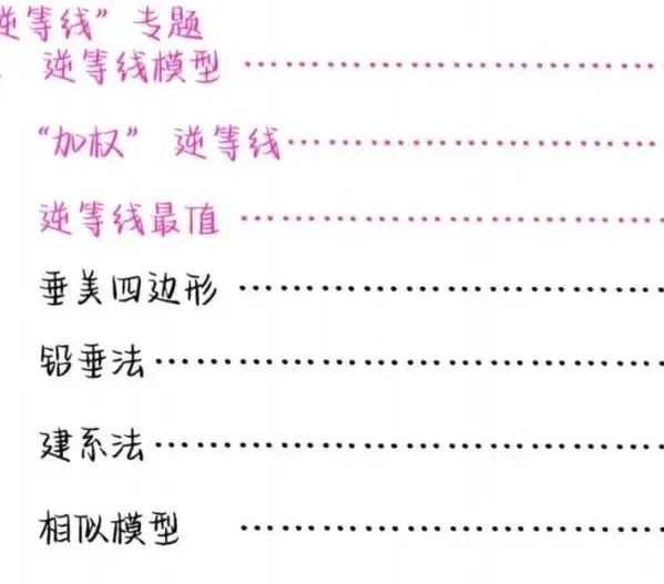 初中数学 中考几何模型汇编(手写版) 第5张