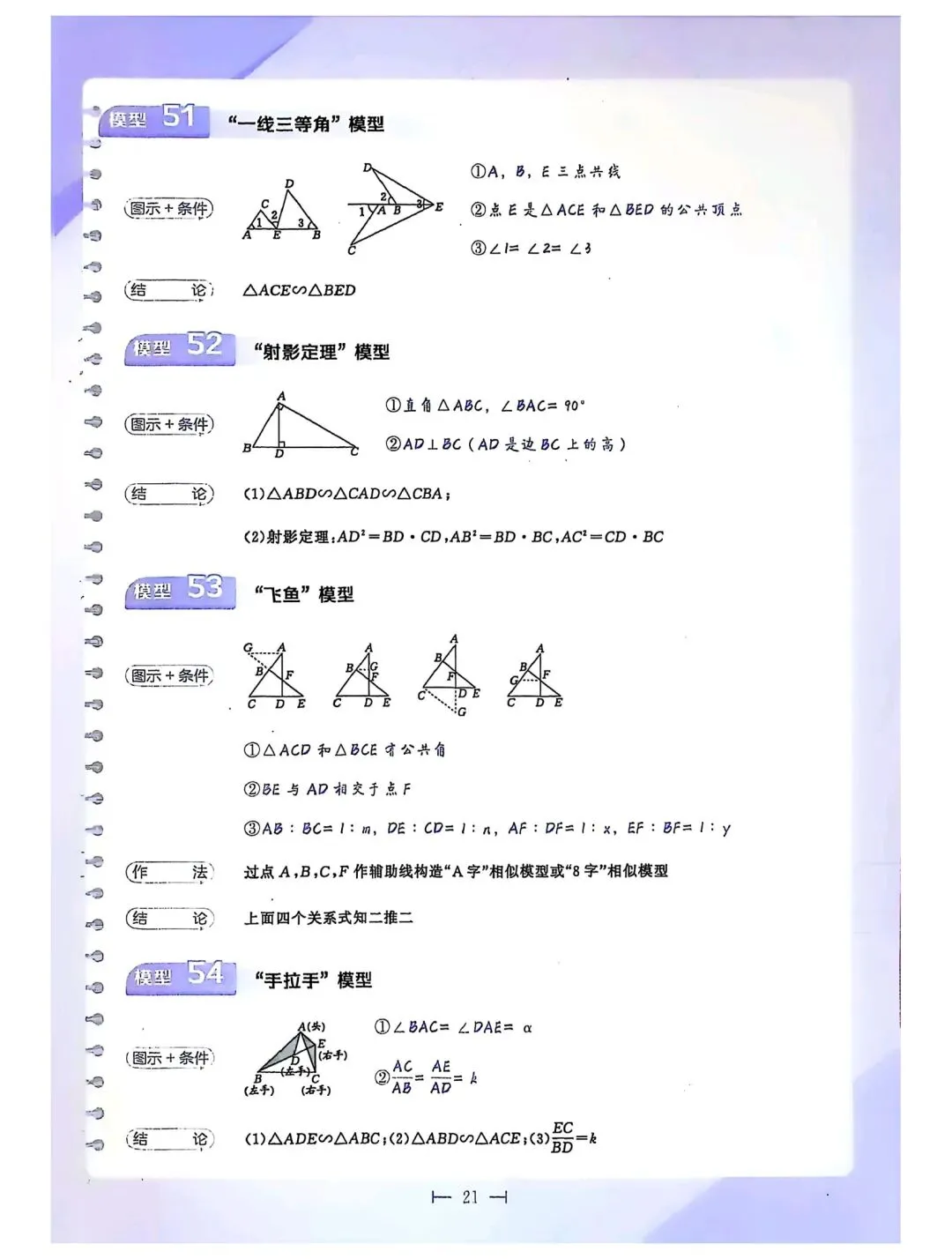 2026中考数学58个几何模型 第21张