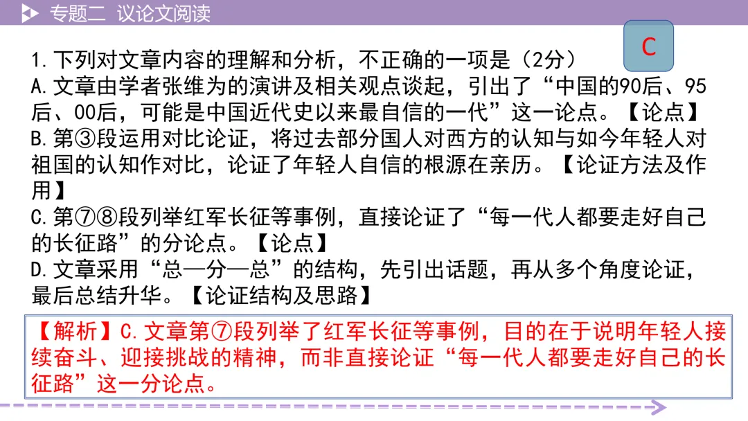 【最新版2026中考总复习】非文学作品阅读:议论文阅读·考点讲解、训练 第25张