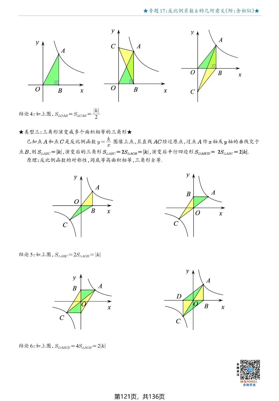 2026中考数学 反比例系数K值的几何意义90004 第3张