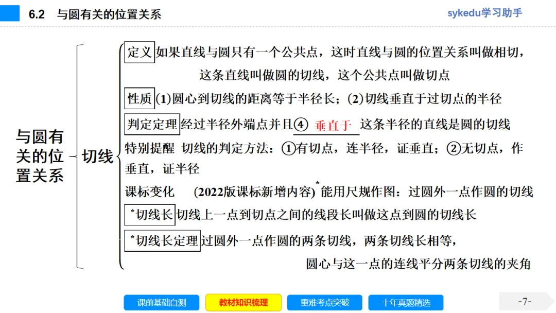 6.2 与圆有关的位置关系-初中数学中考-最新中考复习-sykedu学习助手-第一部分 安徽考点探究 第7张