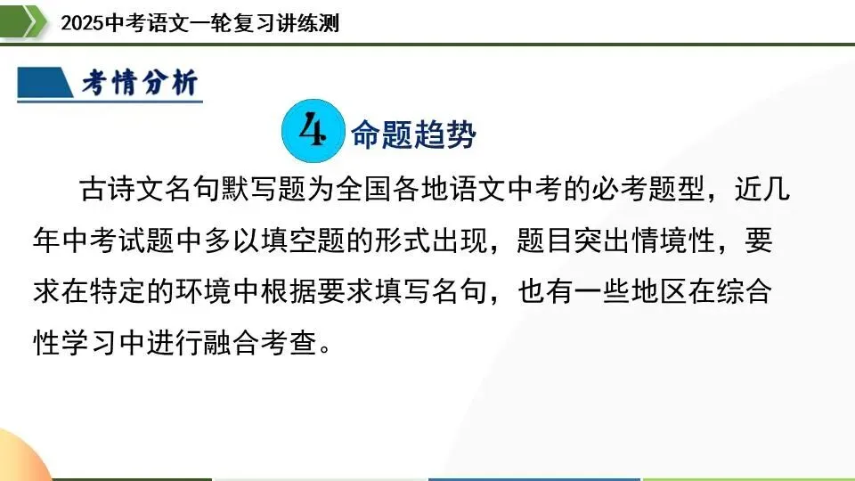 中考语文第一轮复习:06名句名篇默写 第10张
