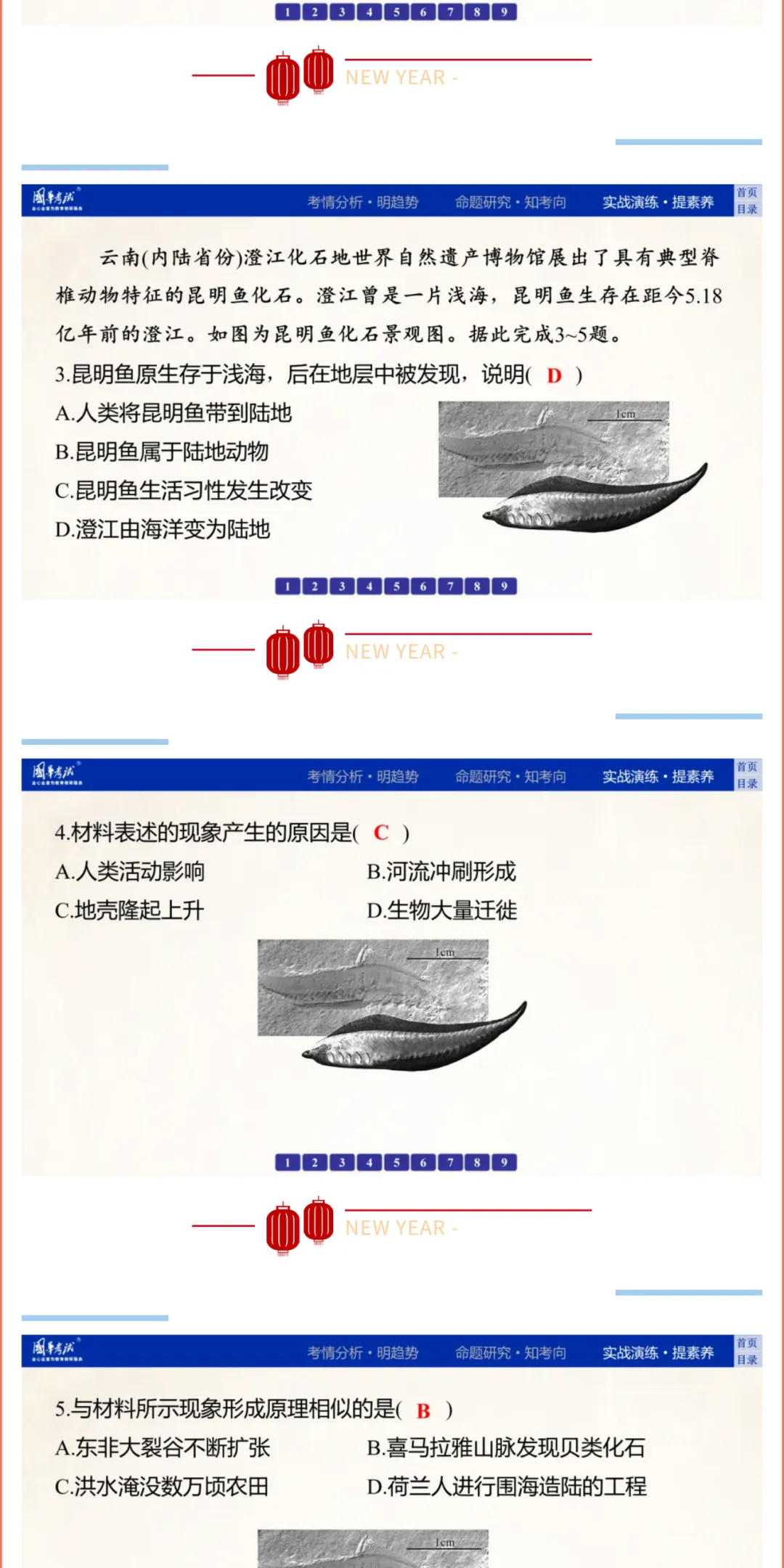 2026湖北版《解密中考• 地理》微专题3 陆地和海洋 第10张