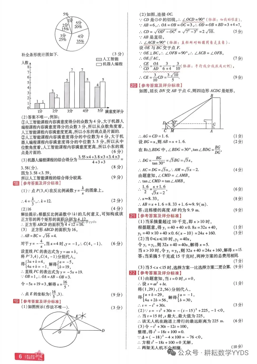2026年河南中考模拟卷(领航卷)数学第二次模拟卷及第一次模拟答案第二次模拟答案 第13张